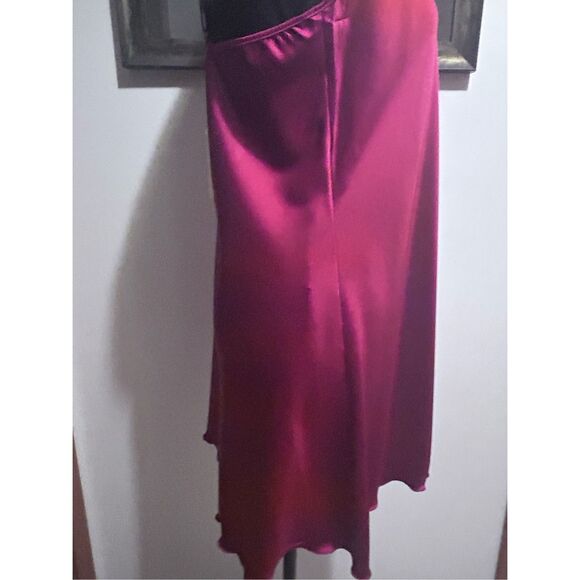 Ekouaer Women's Size L Magenta Sleepwear Lingerie Chemise Lace V-Neck NWT Nightg - Picture 7 of 11